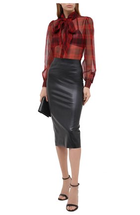 Женская юбка SAINT LAURENT черного цвета по цене 66050 руб., арт. 632972/Y7B08 | Фото 2 Женская юбка SAINT LAURENT черного цвета, арт. 632972/Y7B08 | Фото 2