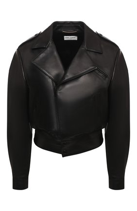 Женская кожаная куртка SAINT LAURENT черного цвета по цене 353000 руб., арт. 636922/YCDF2 | Фото 1 Женская кожаная куртка SAINT LAURENT черного цвета, арт. 636922/YCDF2 | Фото 1