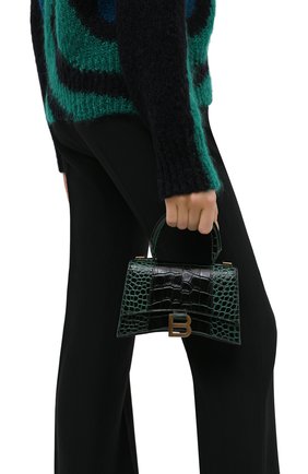 Женская сумка hourglass xs BALENCIAGA зеленого цвета по цене 117500 руб., арт. 592833/1LRGM | Фото 2 Женская сумка hourglass xs BALENCIAGA зеленого цвета, арт. 592833/1LRGM | Фото 2