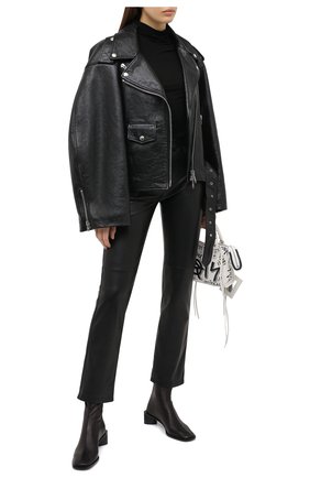 Женская кожаная куртка BALENCIAGA черного цвета по цене 380500 руб., арт. 642982/TKS01 | Фото 2 Женская кожаная куртка BALENCIAGA черного цвета, арт. 642982/TKS01 | Фото 2