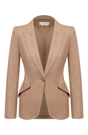 Женский шерстяной жакет ALEXANDER MCQUEEN бежевого цвета по цене 178000 руб., арт. 632012/QKAAM | Фото 1 Женский шерстяной жакет ALEXANDER MCQUEEN бежевого цвета, арт. 632012/QKAAM | Фото 1