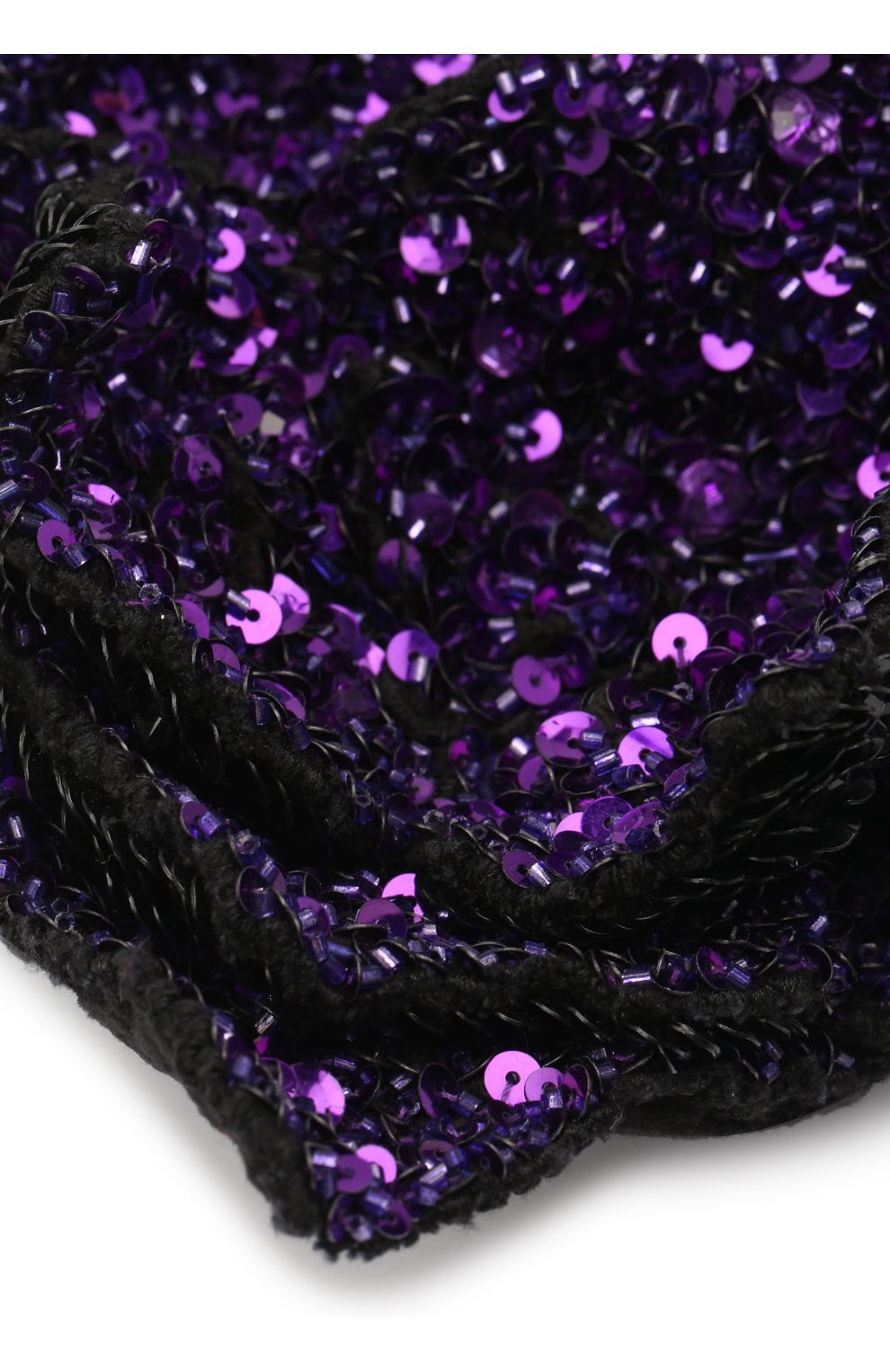 Женское колье DRIES VAN NOTEN фиолетового цвета, арт. 202-10609-401 | Фото 3 (Материал: Текстиль, Пластик)