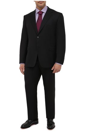 Мужской шерстяной костюм CANALI черного цвета по цене 143500 руб., арт. 11280/10/AA00099/60-64 | Фото 1 Мужской шерстяной костюм CANALI черного цвета, арт. 11280/10/AA00099/60-64 | Фото 1