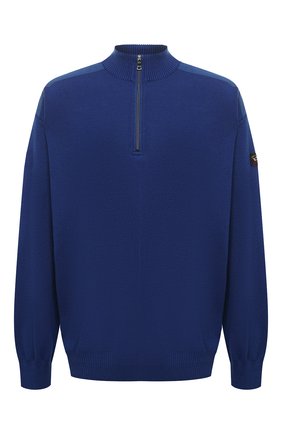 Мужской джемпер PAUL&SHARK синего цвета по цене 36500 руб., арт. C0P1028/FUP/3XL-6XL | Фото 1 Мужской джемпер PAUL&SHARK синего цвета, арт. C0P1028/FUP/3XL-6XL | Фото 1