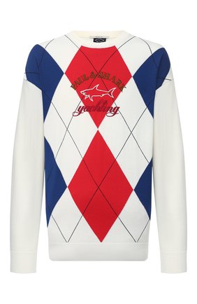 Мужской джемпер PAUL&SHARK разноцветного цвета по цене 42900 руб., арт. I20P1080/HV0/3XL-6XL | Фото 1 Мужской джемпер PAUL&SHARK разноцветного цвета, арт. I20P1080/HV0/3XL-6XL | Фото 1 (Материал внешний: Шерсть, Синтетический материал; Рукава: Длинные; Мужское Кросс-КТ: Джемперы; Вырез: Круглый; Принт: С принтом; Длина (для топов): Удлиненные)
