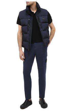 Мужской хлопковые брюки STONE ISLAND темно-синего цвета по цене 25750 руб., арт. 7315312L1 | Фото 2 Мужской хлопковые брюки STONE ISLAND темно-синего цвета, арт. 7315312L1 | Фото 2