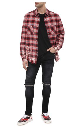 Мужская хлопковая рубашка AMIRI красного цвета по цене 79000 руб., арт. W0M04610PD | Фото 2 Мужская хлопковая рубашка AMIRI красного цвета, арт. W0M04610PD | Фото 2
