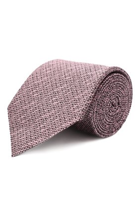 Мужской шелковый галстук ERMENEGILDO ZEGNA розового цвета, арт. Z8E43/1UM | Фото 1 (Материал: Текстиль, Шелк; Принт: С принтом)