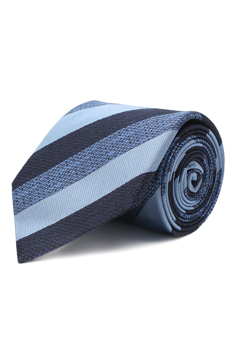 Мужской шелковый галстук ERMENEGILDO ZEGNA голубого цвета, арт. Z8E45/1UM | Фото 1