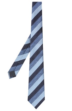 Мужской шелковый галстук ERMENEGILDO ZEGNA голубого цвета по цене 15200 руб., арт. Z8E45/1UM | Фото 2 Мужской шелковый галстук ERMENEGILDO ZEGNA голубого цвета, арт. Z8E45/1UM | Фото 2