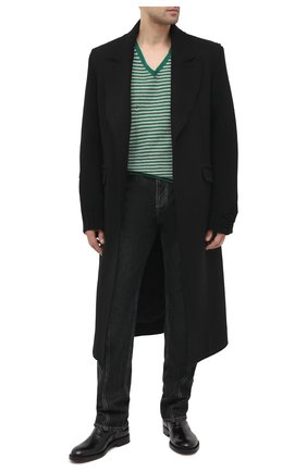 Мужские кожаные сапоги VETEMENTS черного цвета по цене 119000 руб., арт. MAH21B0235 2455 | Фото 2 Мужские кожаные сапоги VETEMENTS черного цвета, арт. MAH21B0235 2455 | Фото 2