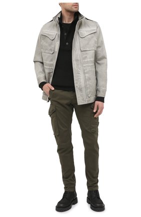 Мужской хлопковые брюки-карго C.P. COMPANY хаки цвета по цене 23200 руб., арт. 09CMPA132A-005529G | Фото 2 Мужской хлопковые брюки-карго C.P. COMPANY хаки цвета, арт. 09CMPA132A-005529G | Фото 2