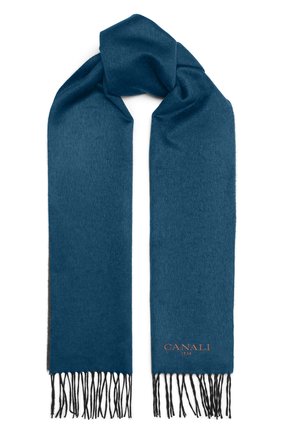 Мужской шарф из шелка и кашемира CANALI голубого цвета по цене 29950 руб., арт. 06/TX00179 | Фото 1 Мужской шарф из шелка и кашемира CANALI голубого цвета, арт. 06/TX00179 | Фото 1