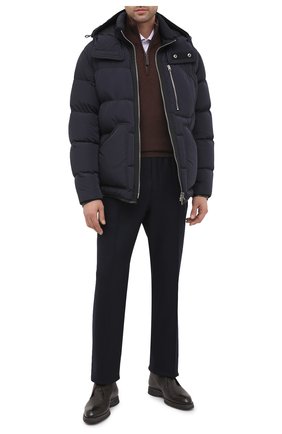 Мужской кашемировый джемпер BRIONI коричневого цвета по цене 126500 руб., арт. UMS70L/09K18 | Фото 2 Мужской кашемировый джемпер BRIONI коричневого цвета, арт. UMS70L/09K18 | Фото 2