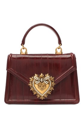 Женская сумка devotion small DOLCE & GABBANA бордового цвета по цене 151500 руб., арт. BB6711/A8M24 | Фото 1 Женская сумка devotion small DOLCE & GABBANA бордового цвета, арт. BB6711/A8M24 | Фото 1
