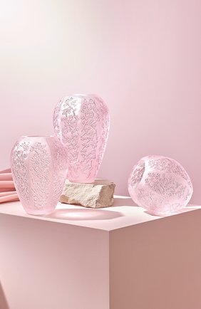 Ваза sakura LALIQUE светло-розового цвета по цене 83850 руб., арт. 10723600 | Фото 2 Ваза sakura LALIQUE светло-розового цвета, арт. 10723600 | Фото 2 (Ограничения доставки: fragile-2)