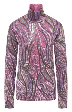 Женская водолазка с пайетками DRIES VAN NOTEN розового цвета по цене 63350 руб., арт. 202-11135-1316 | Фото 1 Женская водолазка с пайетками DRIES VAN NOTEN розового цвета, арт. 202-11135-1316 | Фото 1