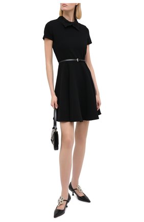 Женское платье ERMANNO ERMANNO SCERVINO черного цвета по цене 53750 руб., арт. 47T AB57 CRE | Фото 2 Женское платье ERMANNO ERMANNO SCERVINO черного цвета, арт. 47T AB57 CRE | Фото 2