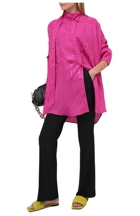 Женская блузка из вискозы BALENCIAGA фуксия цвета по цене 142000 руб., арт. 642258/TJLB4 | Фото 2 Женская блузка из вискозы BALENCIAGA фуксия цвета, арт. 642258/TJLB4 | Фото 2