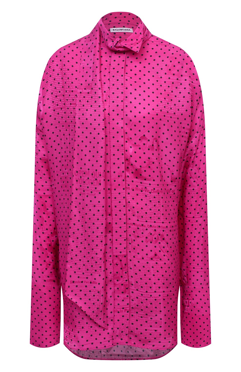 Блузка из вискозы Balenciaga Розовый 642258/TJLB4 5526868
