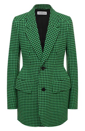 Женский шерстяной жакет BALENCIAGA зеленого цвета по цене 199500 руб., арт. 571278/TIU12 | Фото 1 Женский шерстяной жакет BALENCIAGA зеленого цвета, арт. 571278/TIU12 | Фото 1