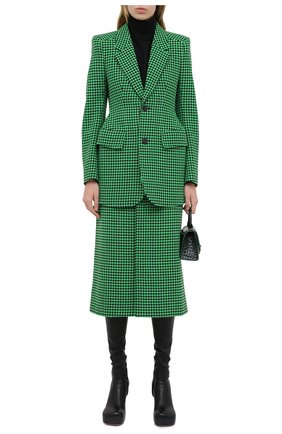 Женский шерстяной жакет BALENCIAGA зеленого цвета по цене 199500 руб., арт. 571278/TIU12 | Фото 2 Женский шерстяной жакет BALENCIAGA зеленого цвета, арт. 571278/TIU12 | Фото 2