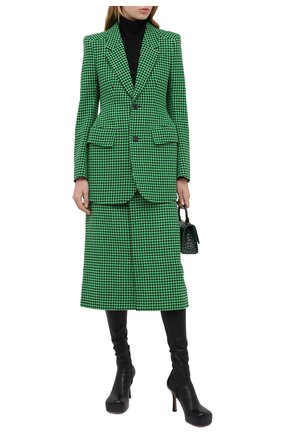 Женская шерстяная юбка BALENCIAGA зеленого цвета по цене 85200 руб., арт. 626564/TIU12 | Фото 2 Женская шерстяная юбка BALENCIAGA зеленого цвета, арт. 626564/TIU12 | Фото 2