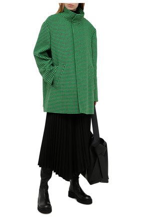 Женское шерстяное пальто BALENCIAGA зеленого цвета по цене 189000 руб., арт. 626572/TIU12 | Фото 2 Женское шерстяное пальто BALENCIAGA зеленого цвета, арт. 626572/TIU12 | Фото 2