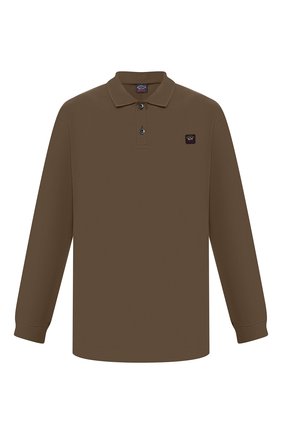 Мужское хлопковое поло PAUL&SHARK хаки цвета по цене 21600 руб., арт. C0P1001/C00/3XL-6XL | Фото 1 Мужское хлопковое поло PAUL&SHARK хаки цвета, арт. C0P1001/C00/3XL-6XL | Фото 1 (Рукава: Длинные; Материал внешний: Хлопок; Стили: Кэжуэл; Застежка: Пуговицы; Длина (для топов): Удлиненные)