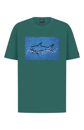 Мужская хлопковая футболка PAUL&SHARK зеленого цвета по цене 16850 руб., арт. A20P1694/C00/3XL-6XL | Фото 1 Мужская хлопковая футболка PAUL&SHARK зеленого цвета, арт. A20P1694/C00/3XL-6XL | Фото 1