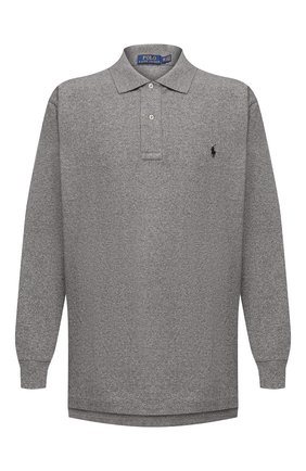 Мужское хлопковое поло POLO RALPH LAUREN серого цвета по цене 14150 руб., арт. 711680792/PRL BS | Фото 1 Мужское хлопковое поло POLO RALPH LAUREN серого цвета, арт. 711680792/PRL BS | Фото 1 (Материал внешний: Хлопок; Рукава: Длинные; Стили: Кэжуэл; Big sizes: Big Sizes; Застежка: Пуговицы; Длина (для топов): Удлиненные)