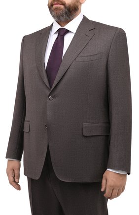 Мужской шерстяной костюм CANALI коричневого цвета по цене 148500 руб., арт. 11280/10/AA02161/60-64 | Фото 2 Мужской шерстяной костюм CANALI коричневого цвета, арт. 11280/10/AA02161/60-64 | Фото 2