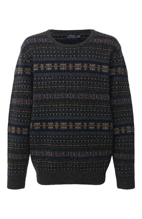 Мужской шерстяной свитер POLO RALPH LAUREN серого цвета по цене 47450 руб., арт. 711814717/PRL BS | Фото 1 Мужской шерстяной свитер POLO RALPH LAUREN серого цвета, арт. 711814717/PRL BS | Фото 1 (Длина (для топов): Стандартные; Рукава: Длинные; Материал внешний: Шерсть; Стили: Кэжуэл; Big sizes: Big Sizes; Мужское Кросс-КТ: Свитер-одежда; Принт: С принтом)