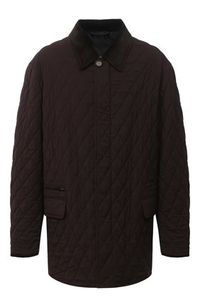 Мужская утепленная куртка BRIONI темно-коричневого цвета по цене 399500 руб., арт. SFP80L/09A20 | Фото 1 Мужская утепленная куртка BRIONI темно-коричневого цвета, арт. SFP80L/09A20 | Фото 1