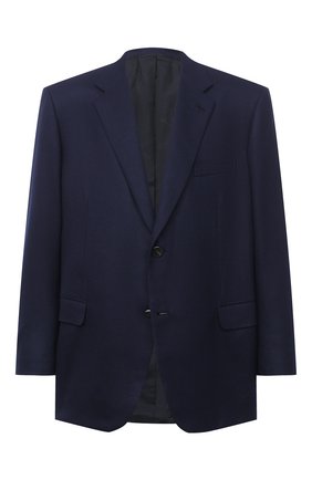Мужской шерстяной пиджак BRIONI темно-синего цвета по цене 375500 руб., арт. RGH00Z/09A4P/PARLAMENT0 | Фото 1 Мужской шерстяной пиджак BRIONI темно-синего цвета, арт. RGH00Z/09A4P/PARLAMENT0 | Фото 1