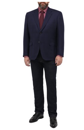 Мужской шерстяной пиджак BRIONI темно-синего цвета по цене 375500 руб., арт. RGH00Z/09A4P/PARLAMENT0 | Фото 2 Мужской шерстяной пиджак BRIONI темно-синего цвета, арт. RGH00Z/09A4P/PARLAMENT0 | Фото 2