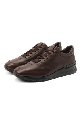 Мужские кожаные кроссовки TOD’S темно-коричневого цвета по цене 42850 руб., арт. XXM69A0Z282DVR | Фото 1 Мужские кожаные кроссовки TOD’S темно-коричневого цвета, арт. XXM69A0Z282DVR | Фото 1