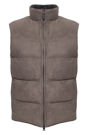 Мужской пуховый жилет BRIONI коричневого цвета по цене 399500 руб., арт. PLV70L/09738 | Фото 1 Мужской пуховый жилет BRIONI коричневого цвета, арт. PLV70L/09738 | Фото 1