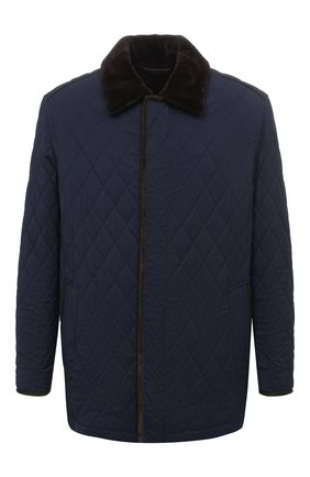 Мужская куртка с меховой подкладкой BRIONI темно-синего цвета по цене 1260000 руб., арт. SFP70L/09A20 | Фото 1 Мужская куртка с меховой подкладкой BRIONI темно-синего цвета, арт. SFP70L/09A20 | Фото 1