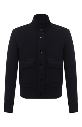 Мужской шерстяной кардиган TOM FORD темно-синего цвета по цене 192000 руб., арт. BVM84/TFK154 | Фото 1 Мужской шерстяной кардиган TOM FORD темно-синего цвета, арт. BVM84/TFK154 | Фото 1 (Материал внешний: Шерсть; Длина (для топов): Стандартные; Материал подклада: Синтетический материал; Рукава: Длинные; Мужское Кросс-КТ: Кардиган-одежда; Стили: Кэжуэл)