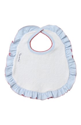 Детский хлопковый нагрудник MAGNOLIA BABY красного цвета по цене 1170 руб., арт. 774-61-RD | Фото 2 Детский хлопковый нагрудник MAGNOLIA BABY красного цвета, арт. 774-61-RD | Фото 2
