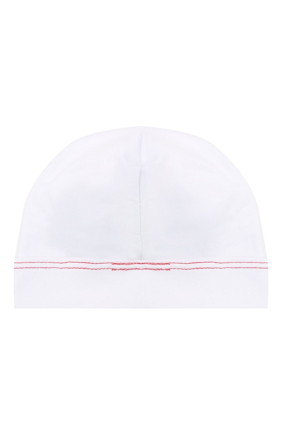 Детского хлопковая шапка MAGNOLIA BABY белого цвета, арт. 969-50B-WHRD | Фото 2 (Материал: Текстиль, Хлопок)