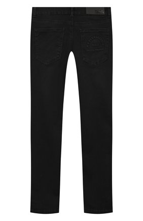 Детские джинсы KARL LAGERFELD KIDS черного цвета по цене 11400 руб., арт. Z24105 | Фото 2 Детские джинсы KARL LAGERFELD KIDS черного цвета, арт. Z24105 | Фото 2