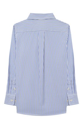 Детская хлопковая рубашка RALPH LAUREN голубого цвета по цене 6465 руб., арт. 322819240 | Фото 2 Детская хлопковая рубашка RALPH LAUREN голубого цвета, арт. 322819240 | Фото 2