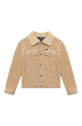 Детская хлопковая куртка POLO RALPH LAUREN бежевого цвета по цене 14400 руб., арт. 313798544 | Фото 1 Детская хлопковая куртка POLO RALPH LAUREN бежевого цвета, арт. 313798544 | Фото 1 (Материал подклада: Синтетический материал; Материал внешний: Хлопок; Рукава: Длинные; Кросс-КТ: Деним, Сезон: демисезон; Ростовка одежда: 12 лет | 152 см, 9 лет | 134 см, 8 лет | 128 см, 13 - 15 лет | 158 см)