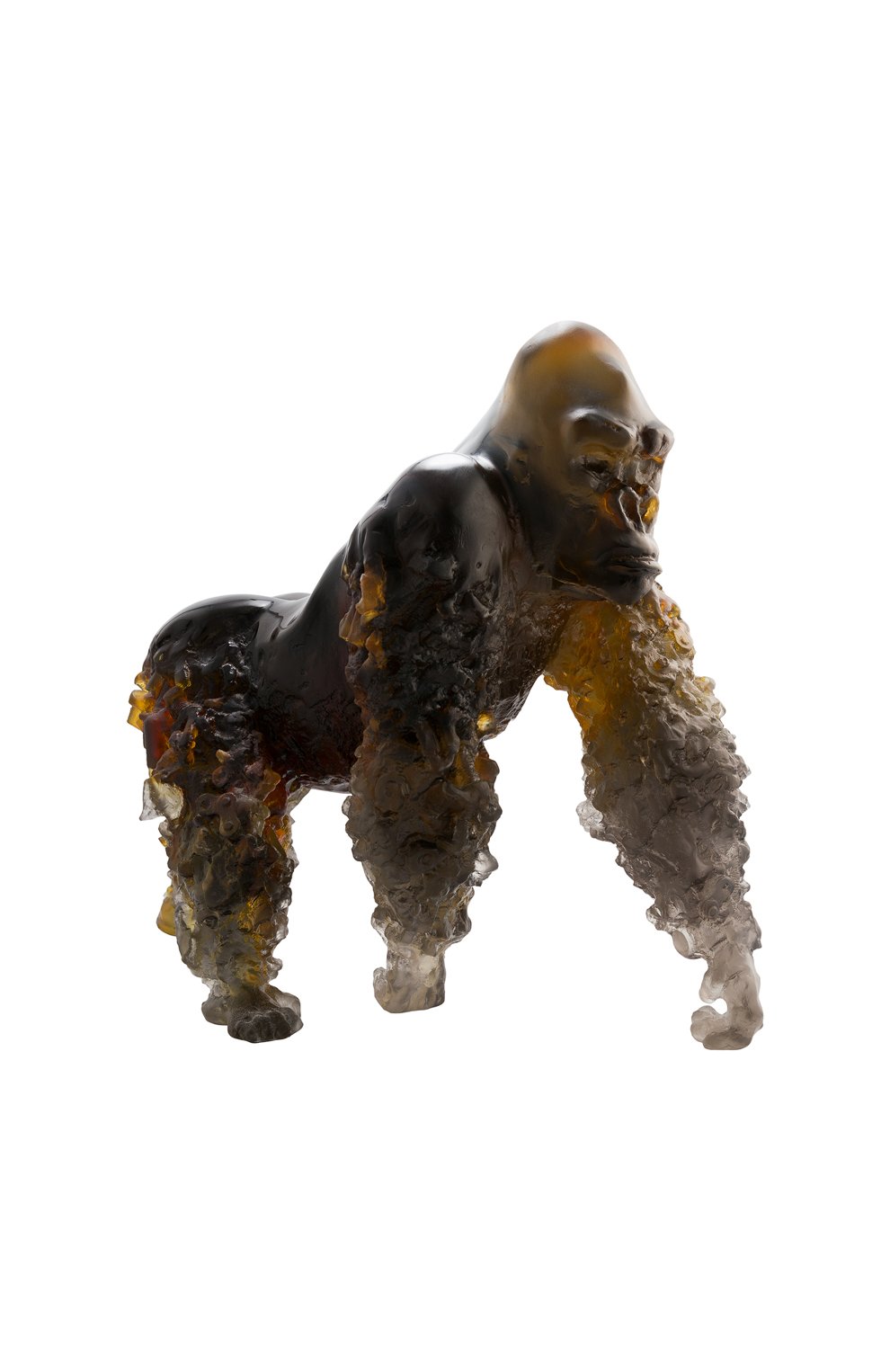 Скульптура горилла DAUM коричневого цвета, арт. 05703 | Фото 1 (Интерьер_коллекция: Animals; Ограничения доставки: fragile-2)