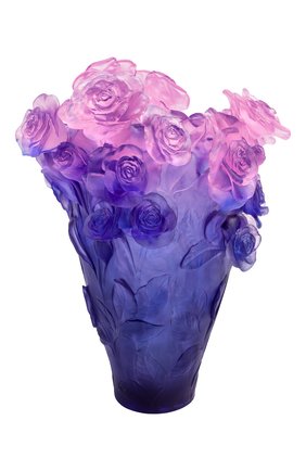Ваза magnum roses DAUM синего цвета по цене 1825000 руб., арт. 05106-10 | Фото 1 Ваза magnum roses DAUM синего цвета, арт. 05106-10 | Фото 1