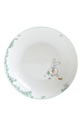 Набор  из суповой тарелки и стаканчика petit boulingrin BERNARDAUD зеленого цвета, арт. 1755/6009 | Фото 2 (Интерьер Кросс-КТ: посуда детская; Ограничения доставки: fragile-2)