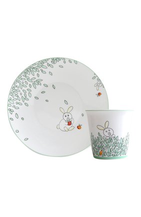 Мужского набор из тарелки и стаканчика petit boulingrin BERNARDAUD зеленого цвета по цене 15950 руб., арт. 1755/6008 | Фото 1 Мужского набор из тарелки и стаканчика petit boulingrin BERNARDAUD зеленого цвета, арт. 1755/6008 | Фото 1