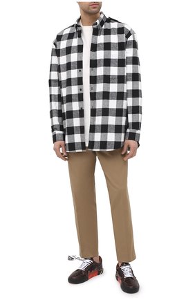Мужские кожаные кеды vulcanized OFF-WHITE темно-коричневого цвета по цене 31050 руб., арт. 0MIA085F20LEA0016410 | Фото 2 Мужские кожаные кеды vulcanized OFF-WHITE темно-коричневого цвета, арт. 0MIA085F20LEA0016410 | Фото 2